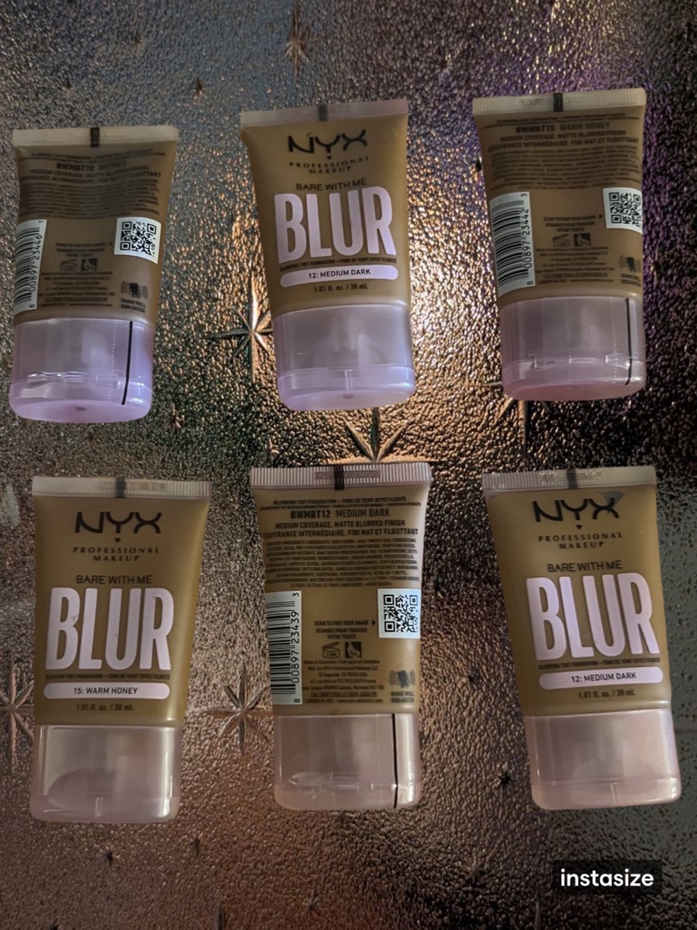 Bare With Me BLUR Foundation LOT- Medium Dark (12)